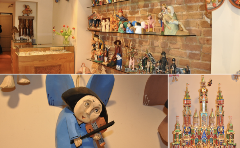 Drewniane ręcznie tworzone anioły i szopki bożonarodzeniowe doskonałe na prezent